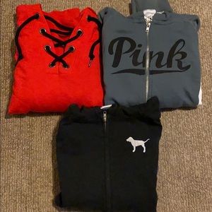Bundle of 3 V.S Pink Sweatshirts